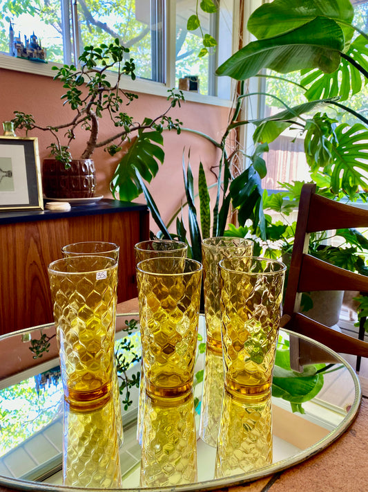 Anchor Hocking Honeycomb Glasses