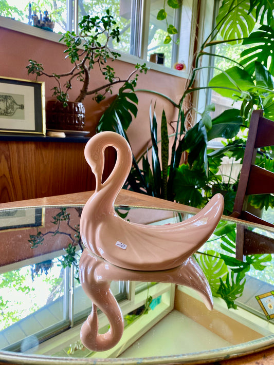 Vintage Andre Richard Soft Pink Swan Towel Holder
